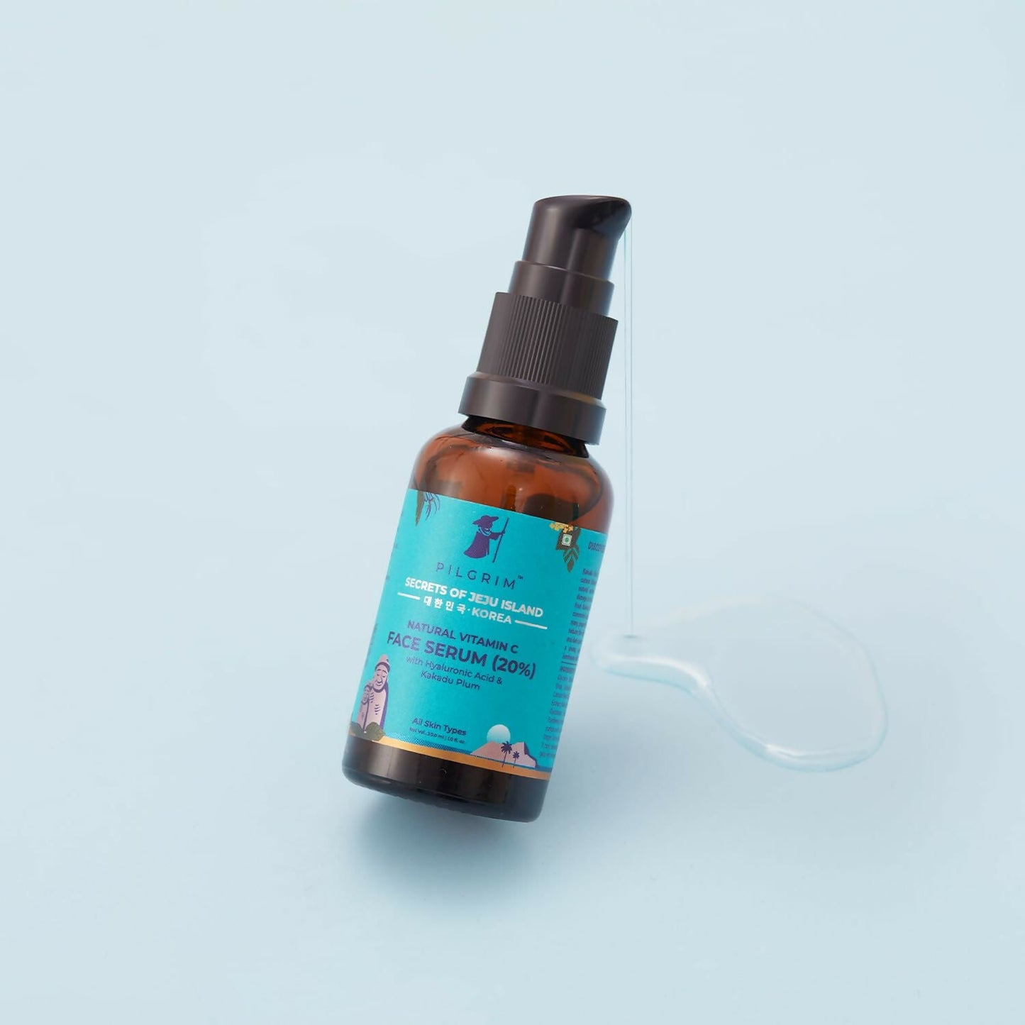 Buy Pilgrim Korean 20% Vitamin C Face Serum with Hyaluronic Acid & Kakadu Plum For Glowing Skin from DrMediCart, Ship from India to USA