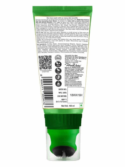 Buy Wow Skin Science Aloe Vera Hydrating Face Wash Gel from DrMediCart, Ship from India to USA