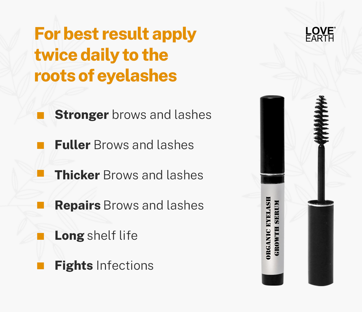 Love Earth Organic Eyelash Growth Serum