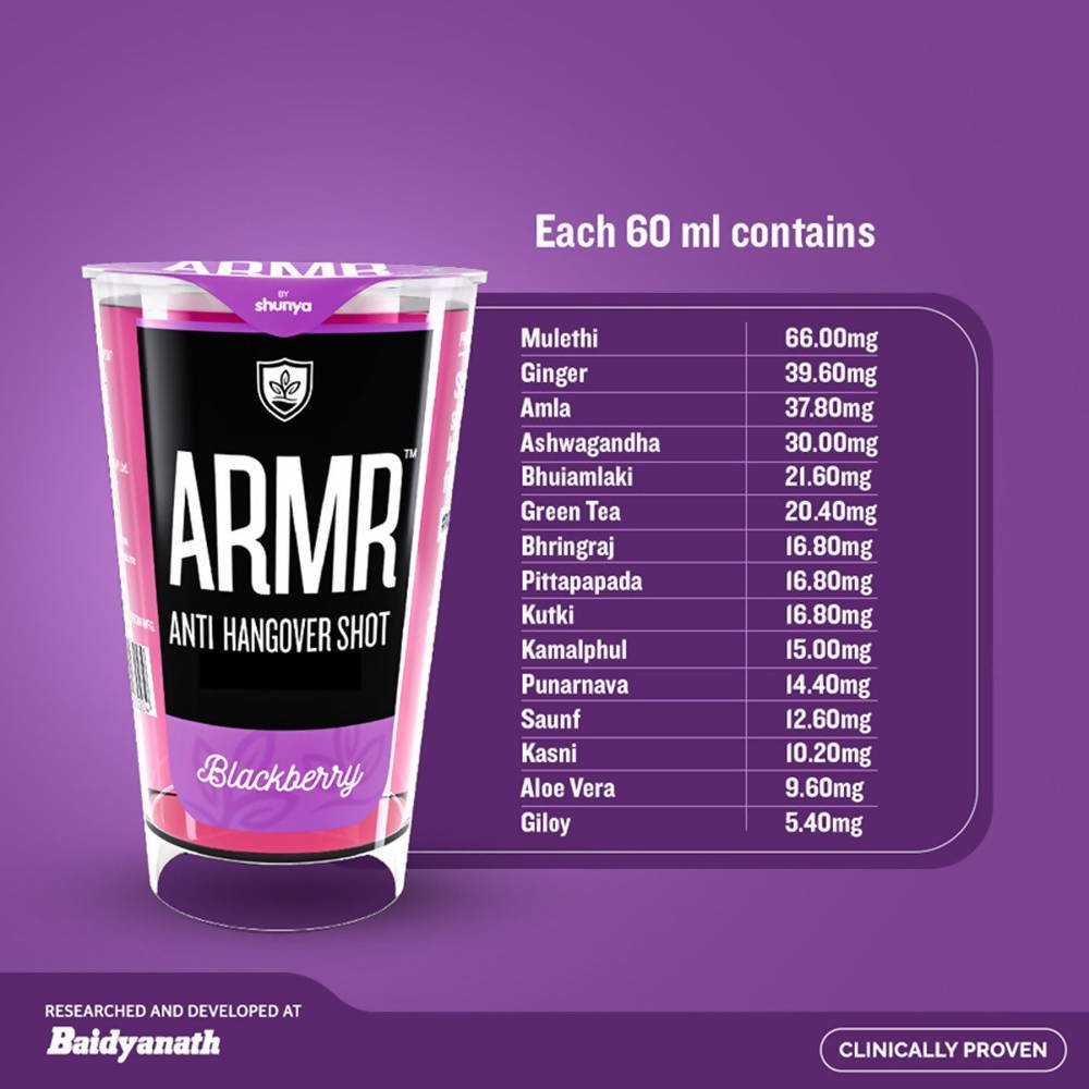 ARMR Anti Hangover Shot Blackberry