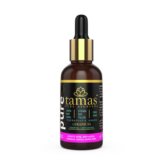 Buy Tamas Pure Ayurveda 100% Organic Geranium Essential Oil - USDA Certified Organic from DrMediCart, Ship from India to USA