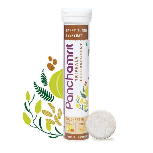 Panchamrit Triphala Effervescent Tablets-Lime Flavor