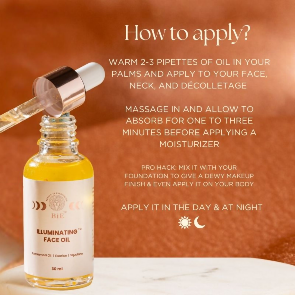 BiE Illuminating Face Oil With Squalane & Kumkumadi
