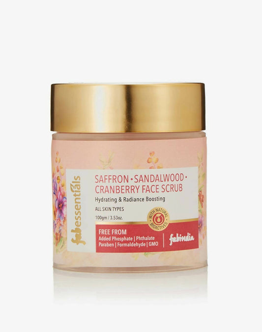 Fabessentials Saffron Sandalwood Cranberry Face Scrub