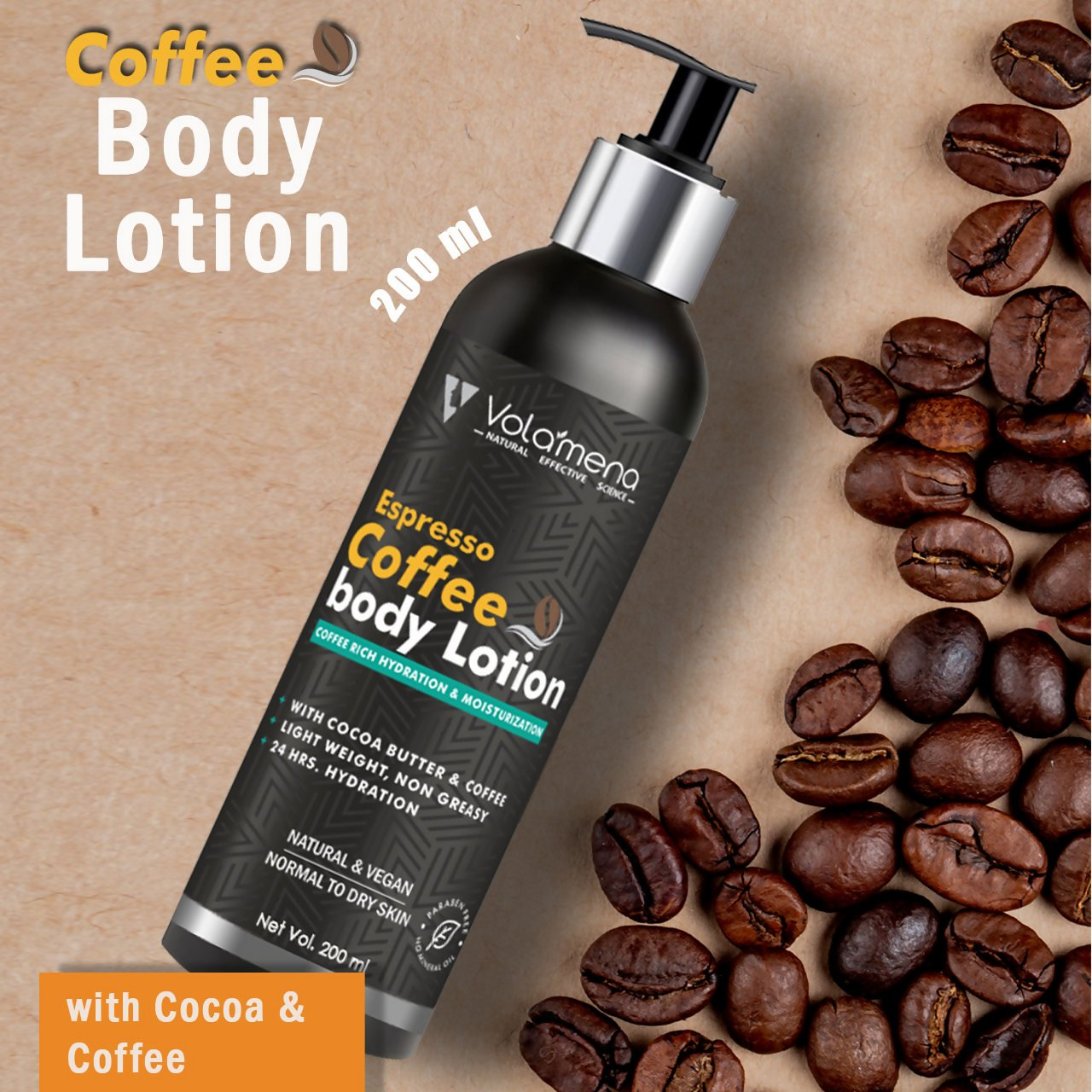 Volamena Espresso Coffee Body Lotion