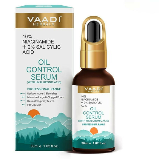 Vaadi Herbals Oil Control Serum With 10 % Niacinamide & 2% Salicylic Acid - DrMediCart