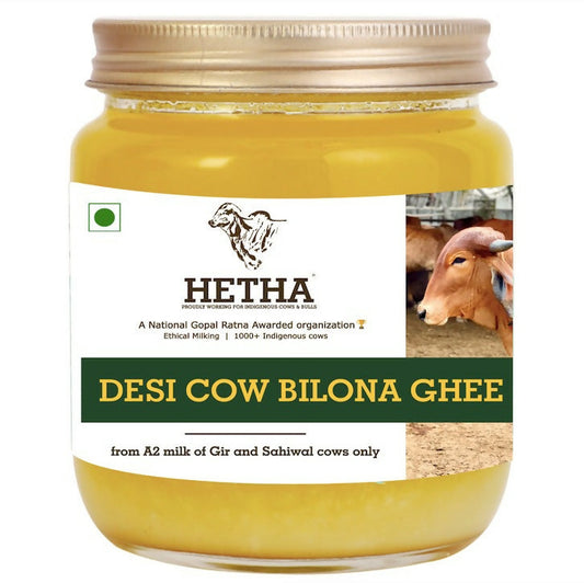 Hetha Desi Cow A2 cultured Bilona Ghee / A2 Ghee | Premium A2 Desi Ghee | Cultured Cow Pure Ghee