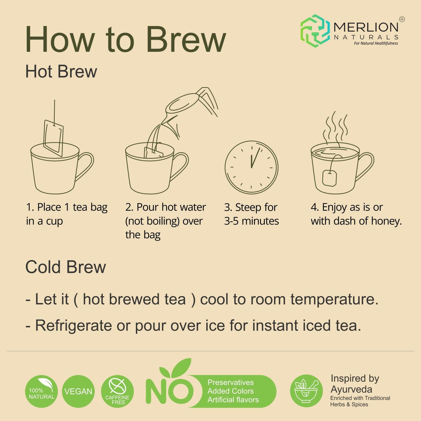 Merlion Naturals CCF Tea (Cumin, Coriander and Fennel Tea Bag)