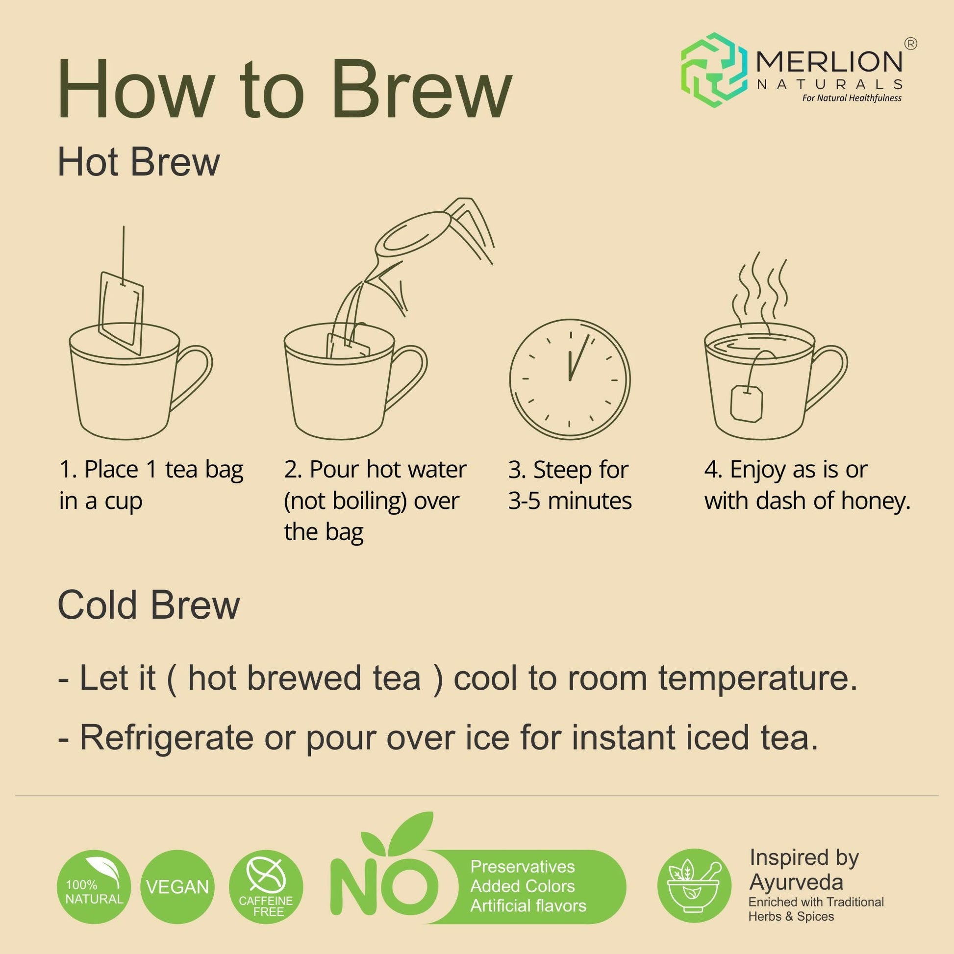 Merlion Naturals CCF Tea (Cumin, Coriander and Fennel Tea Bag)