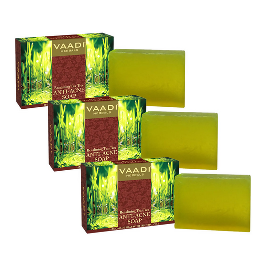 Vaadi Herbals Anti-Acne Soap With Becalming & Tea Tree Oil