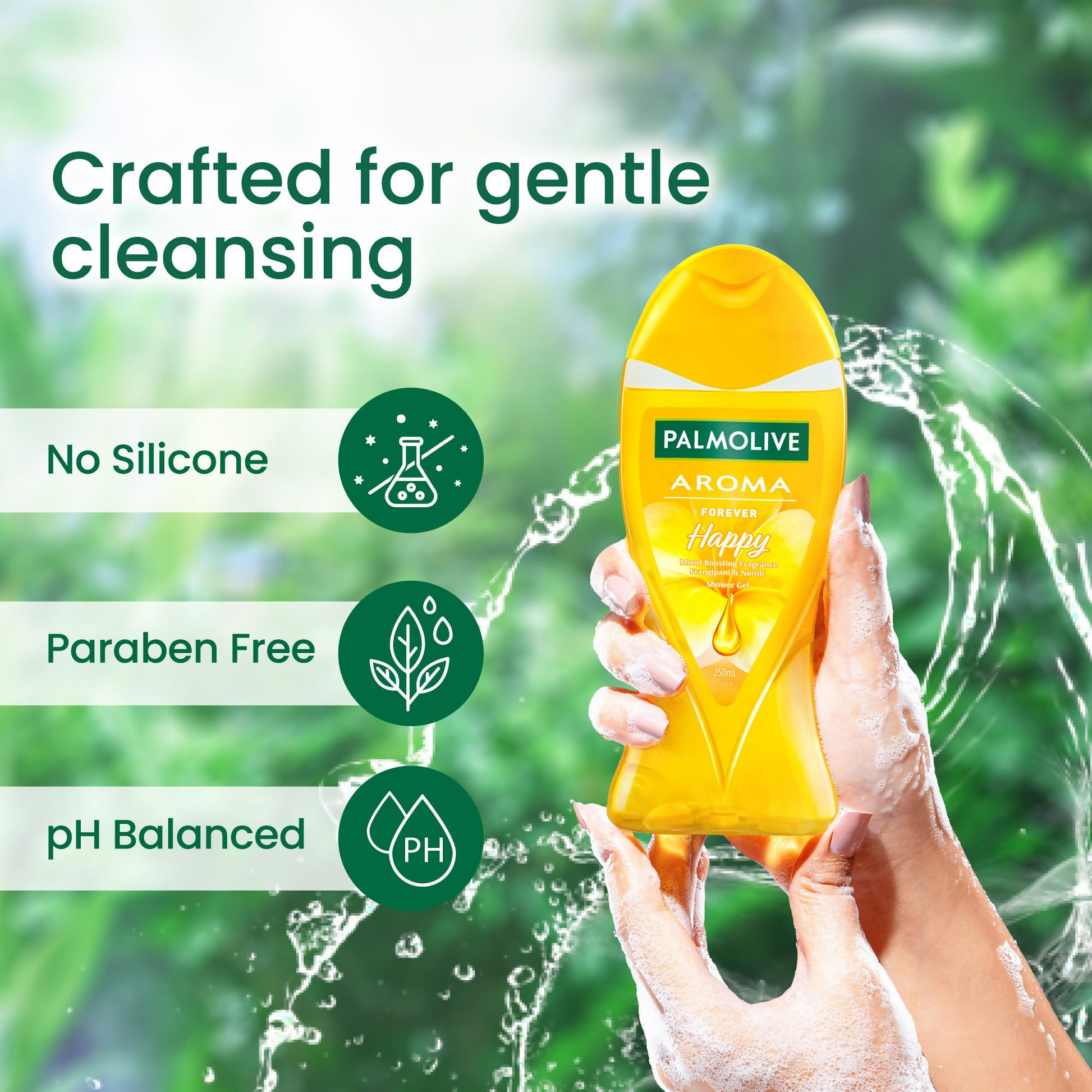 Palmolive Aroma Forever Happy Body Wash With Frangipani & Neroli