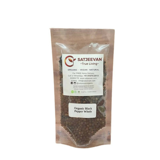 Satjeevan Organic Black Pepper Whole