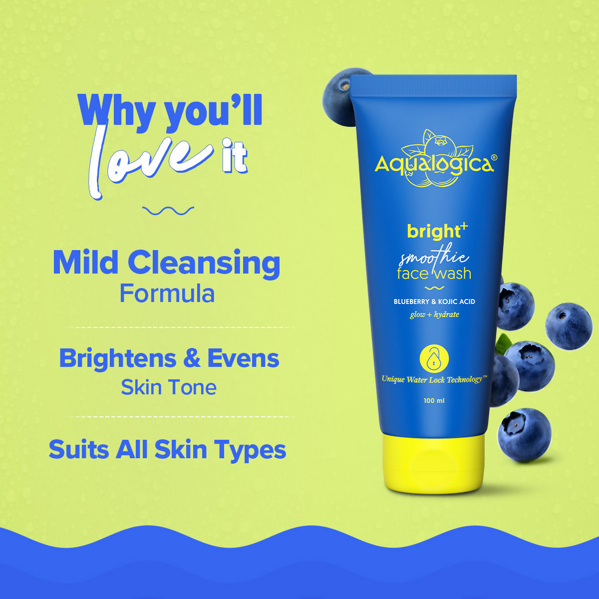Aqualogica Bright+ Smoothie Face Wash
