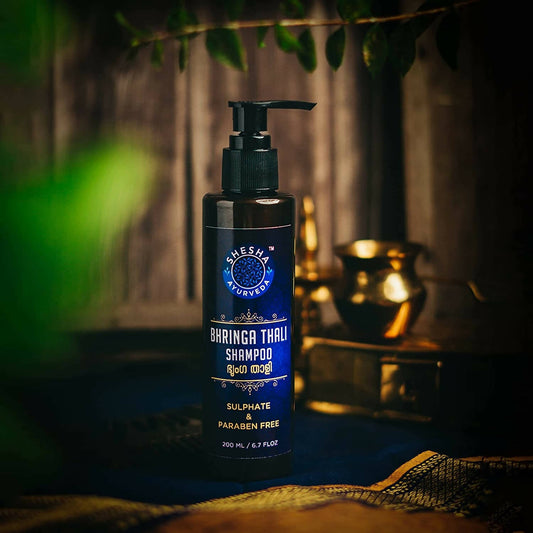 Buy Shesha Ayurveda Bhringa Thali Hair Shampoo from DrMediCart, Ship from India to USA