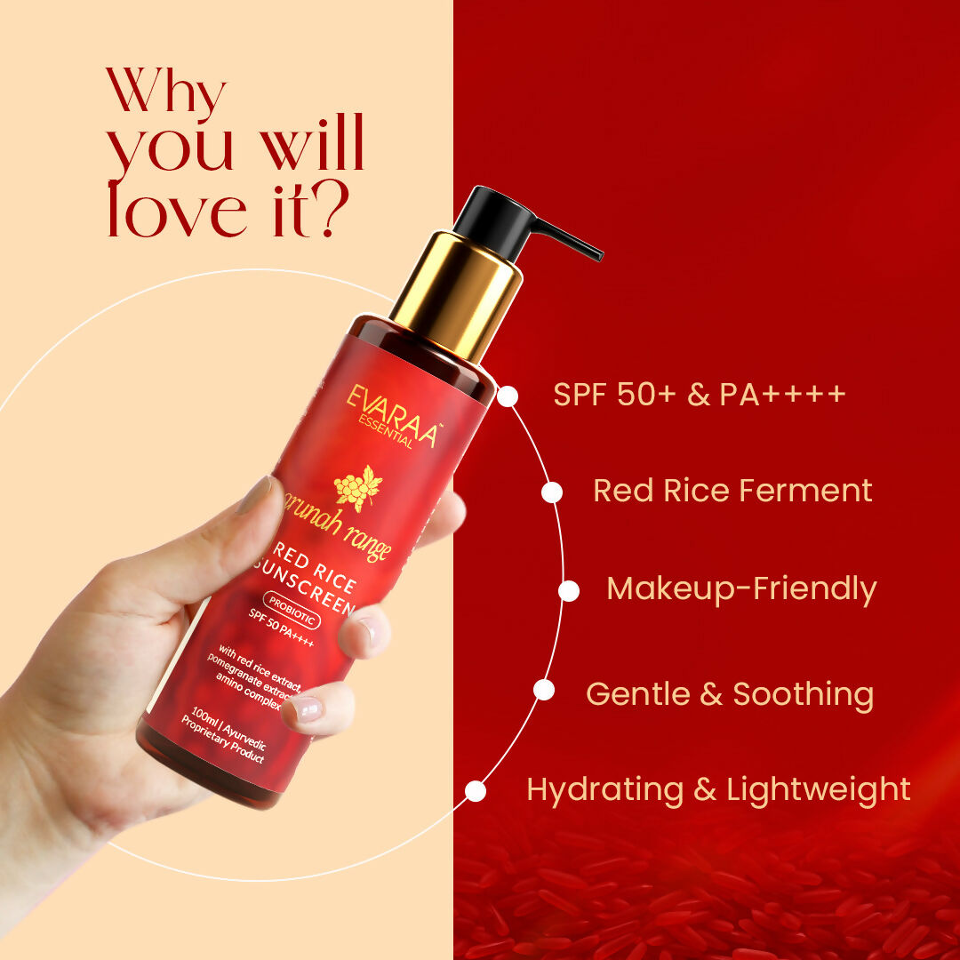 Evaraa Essential Red Rice Sunscreen