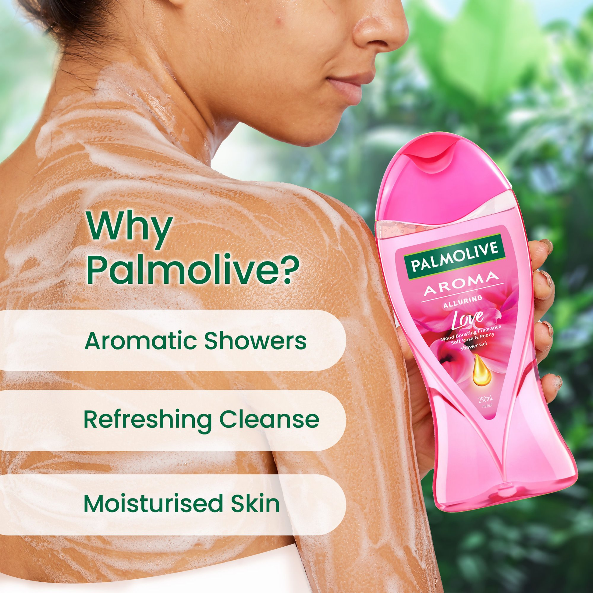 Palmolive Aroma Alluring Love Body Wash With Soft Rose & Peony