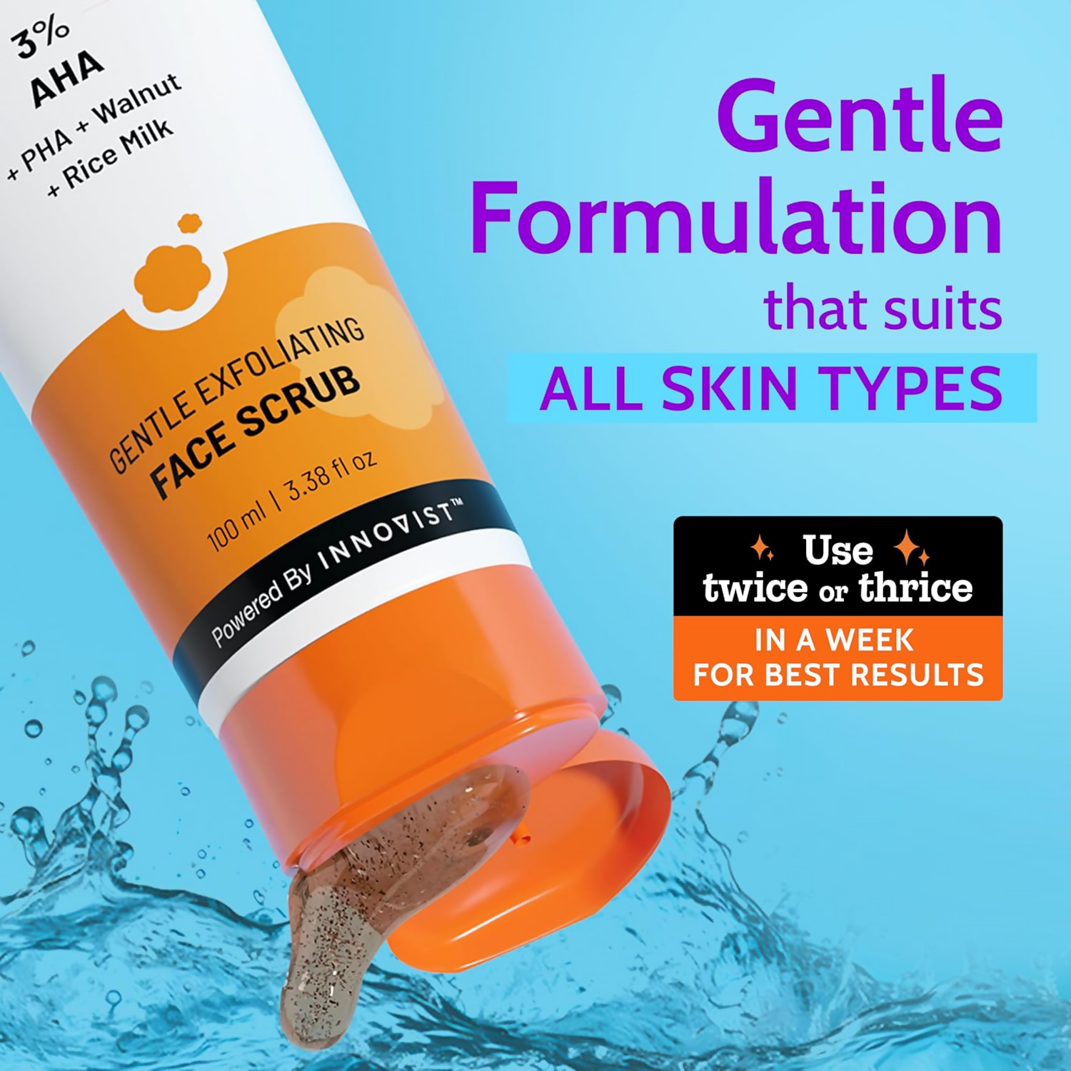 Chemist At Play Gentle Exfoliating Face Scrub With Mandelic Acid & Walnuts