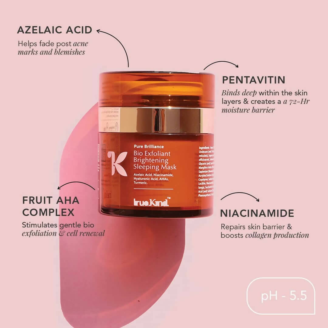 True Kind Bio Exfoliant Brightening Sleeping Mask - DrMediCart
