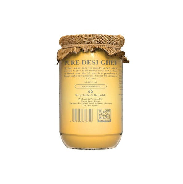 Mr. Dairy A2 Ghee | 100% Pure and Natural Ghee | Cultured Desi Ghee From A2 Milk