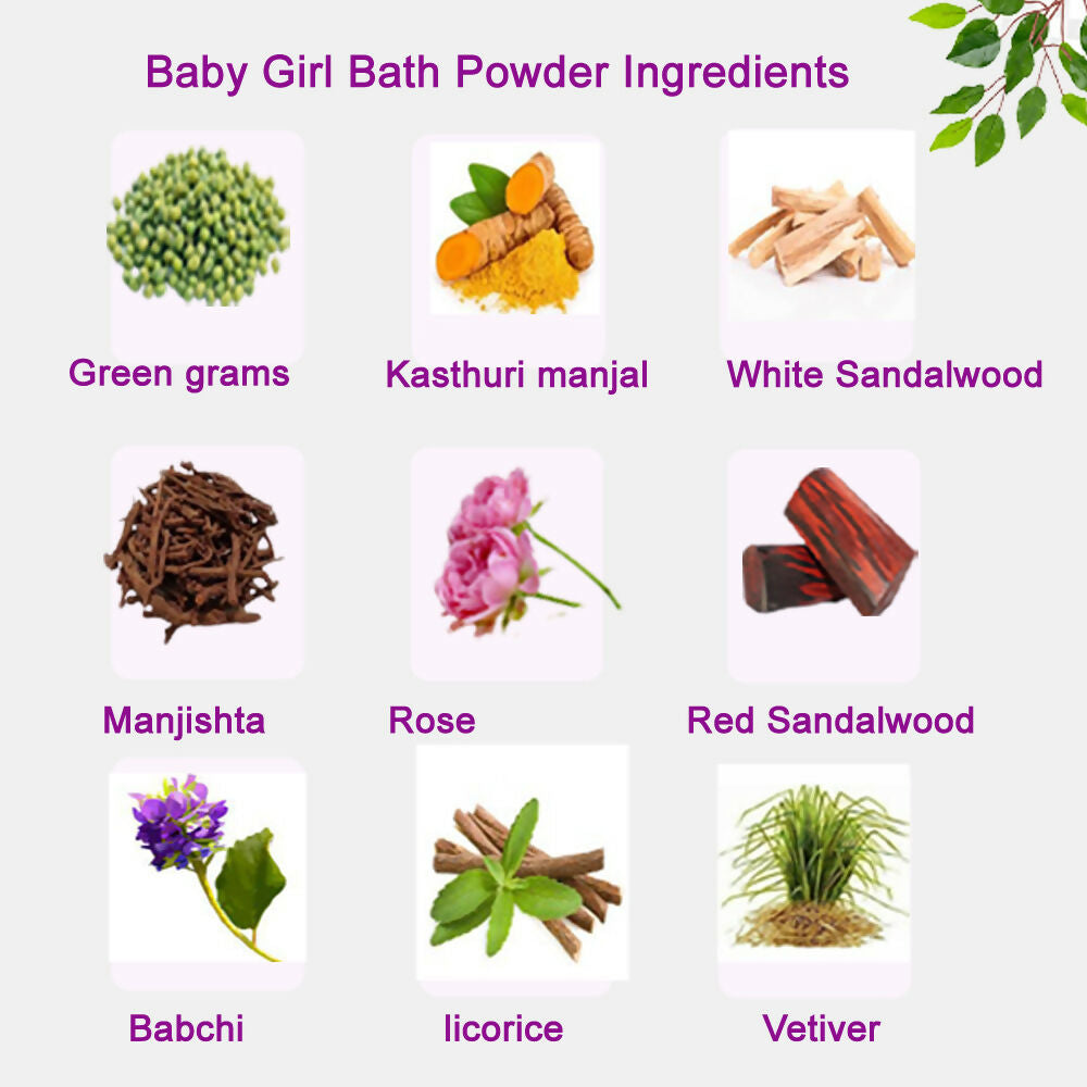 DevElixir Baby Girl Bath Powder Natural Glow & Even Skin Tone