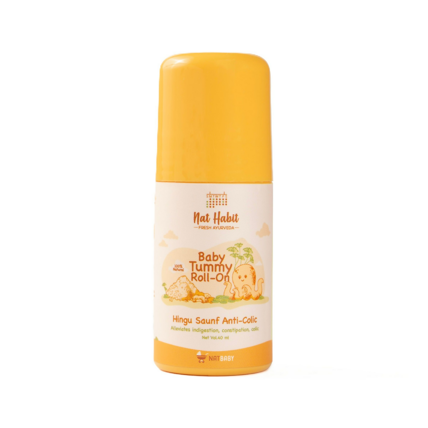 Nat Habit Hingu Saunf Anti-Colic Baby Tummy Roll-On