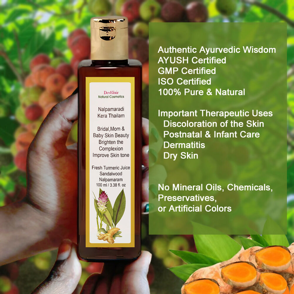 DevElixir Nalpamaradi Kera Thailam Skin Bright & Even Tone
