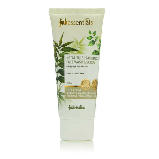 Fabessentials Neem Tulsi Moringa Face Wash & Scrub
