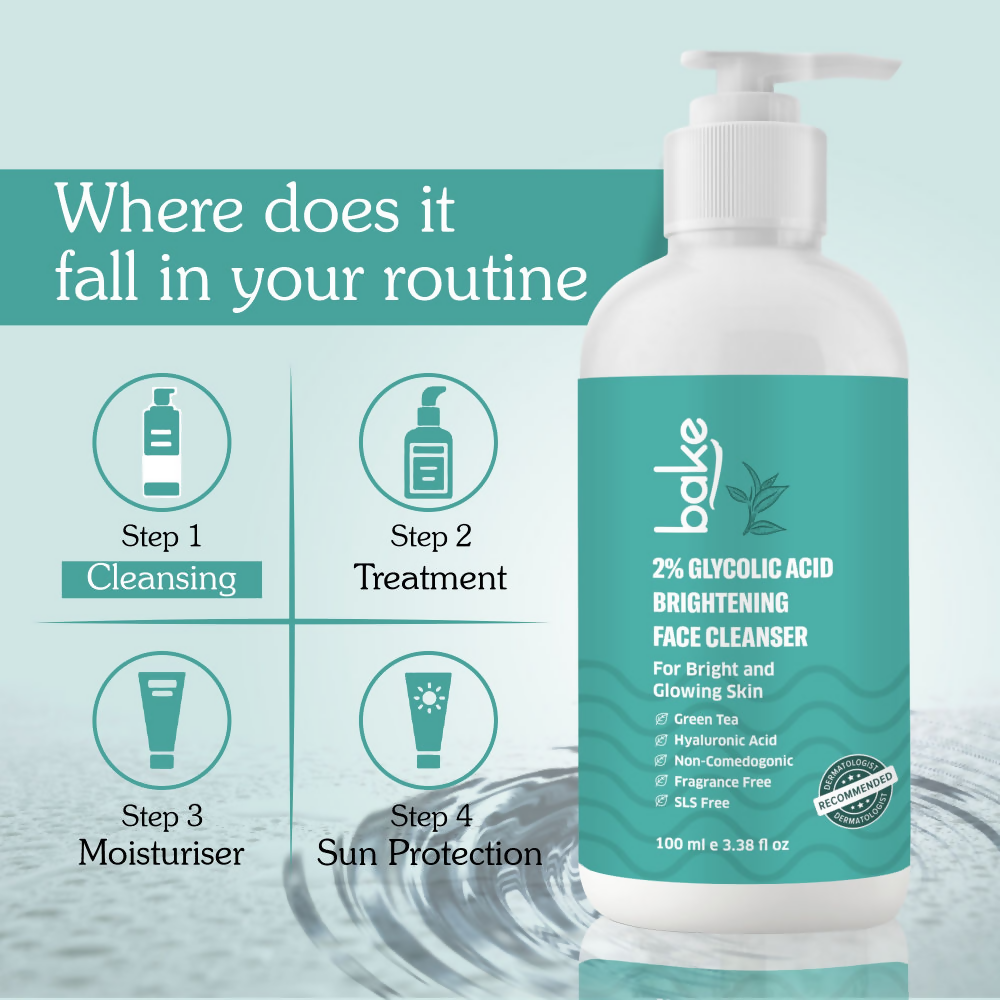 Bake 2% Glycolic Acid Exfoliating Face Wash