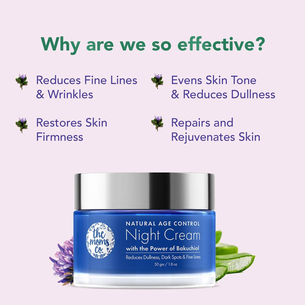 The Moms Co Natural Age Control Night Cream (50 Gm) - Drmedicart