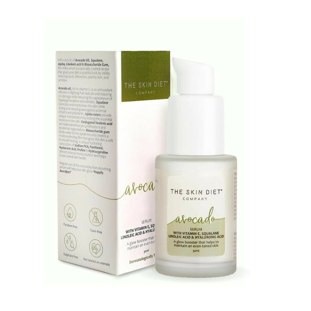The Skin Diet Avocado Milky Glow Serum for Even Skin Tone with Hyaluronic Acid for Dull Skin