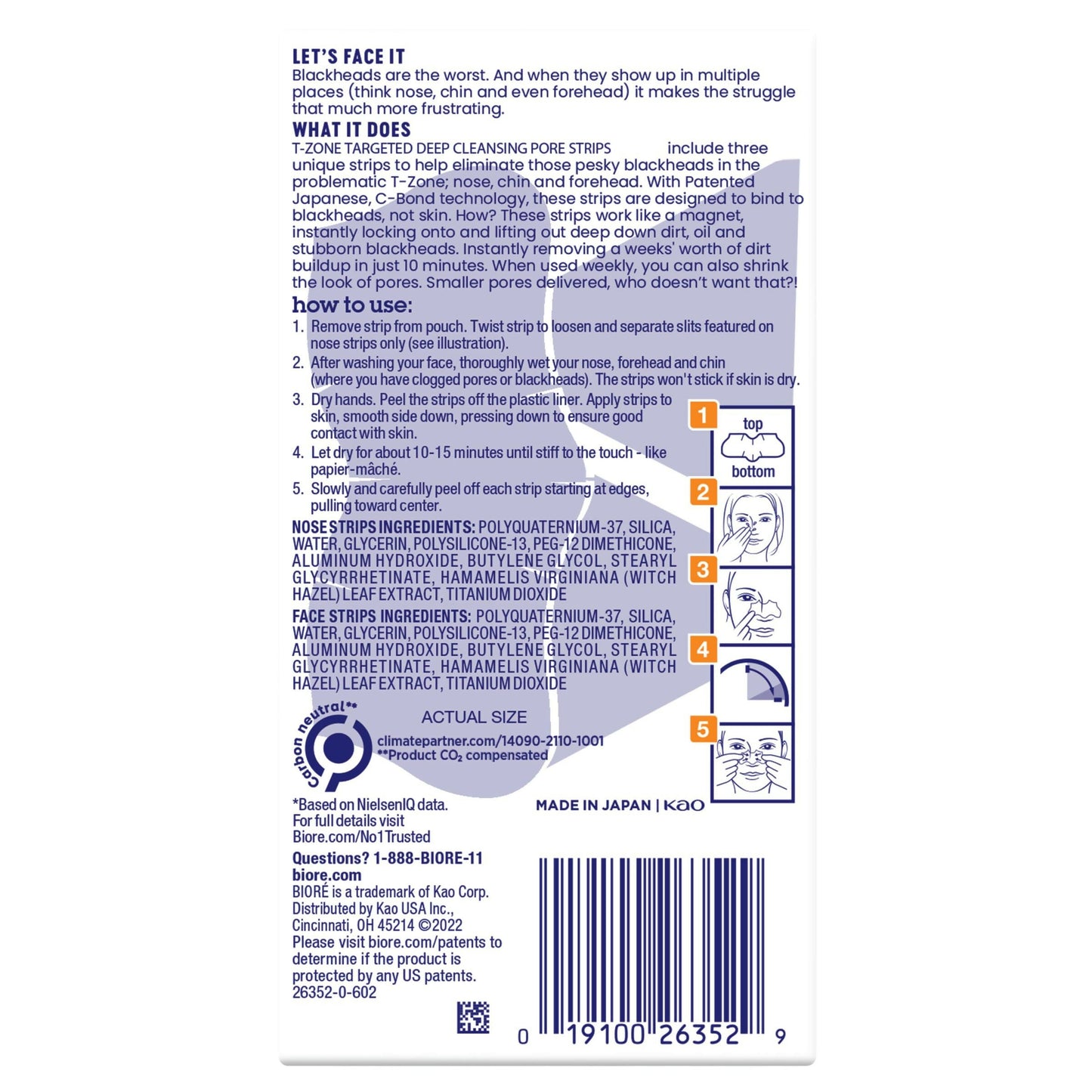 Biore Blackhead Eliminating Targeted Pore Strips