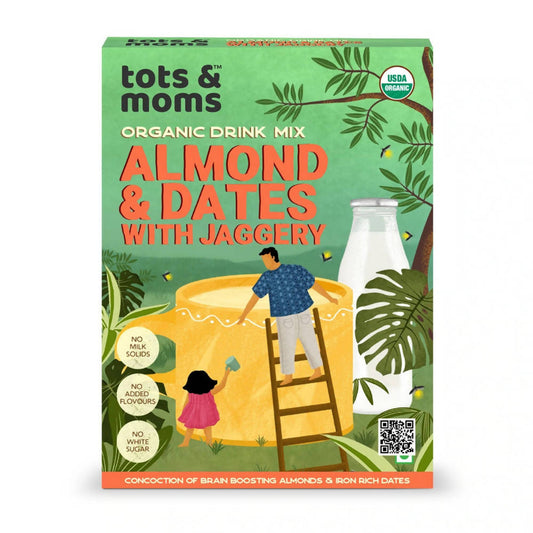 Buy Tots and Moms Almond & Dates with Jaggery Drink Mix from DrMediCart