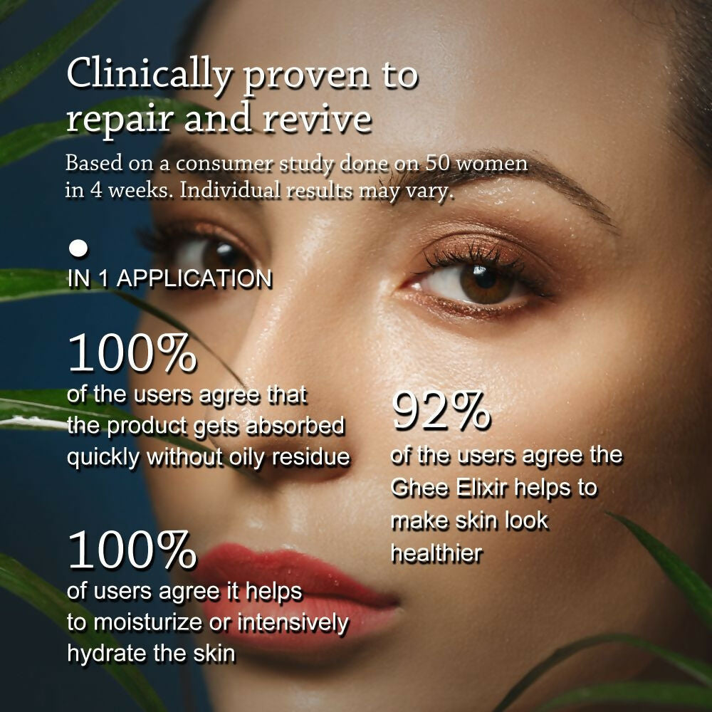 Beauty Secrets Ghee Elixir Ayurvedic Night Cream for Face infused with Collagen | Repair, Restore and Revive Naturally | Anti Aging Moisturizer