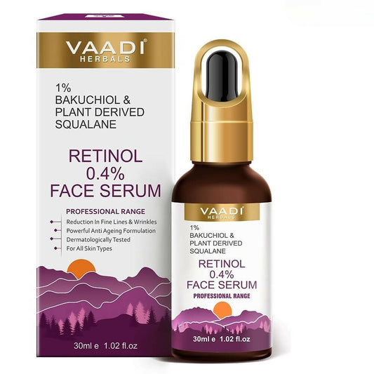 Vaadi Herbals Retinol 0.4% Face Serum With 1% Baluchiol & Plant Derived Squalane