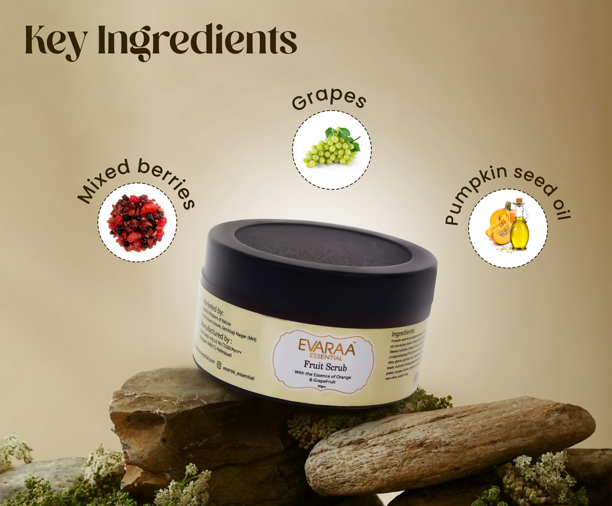 Evaraa Essential Fruit Scrub