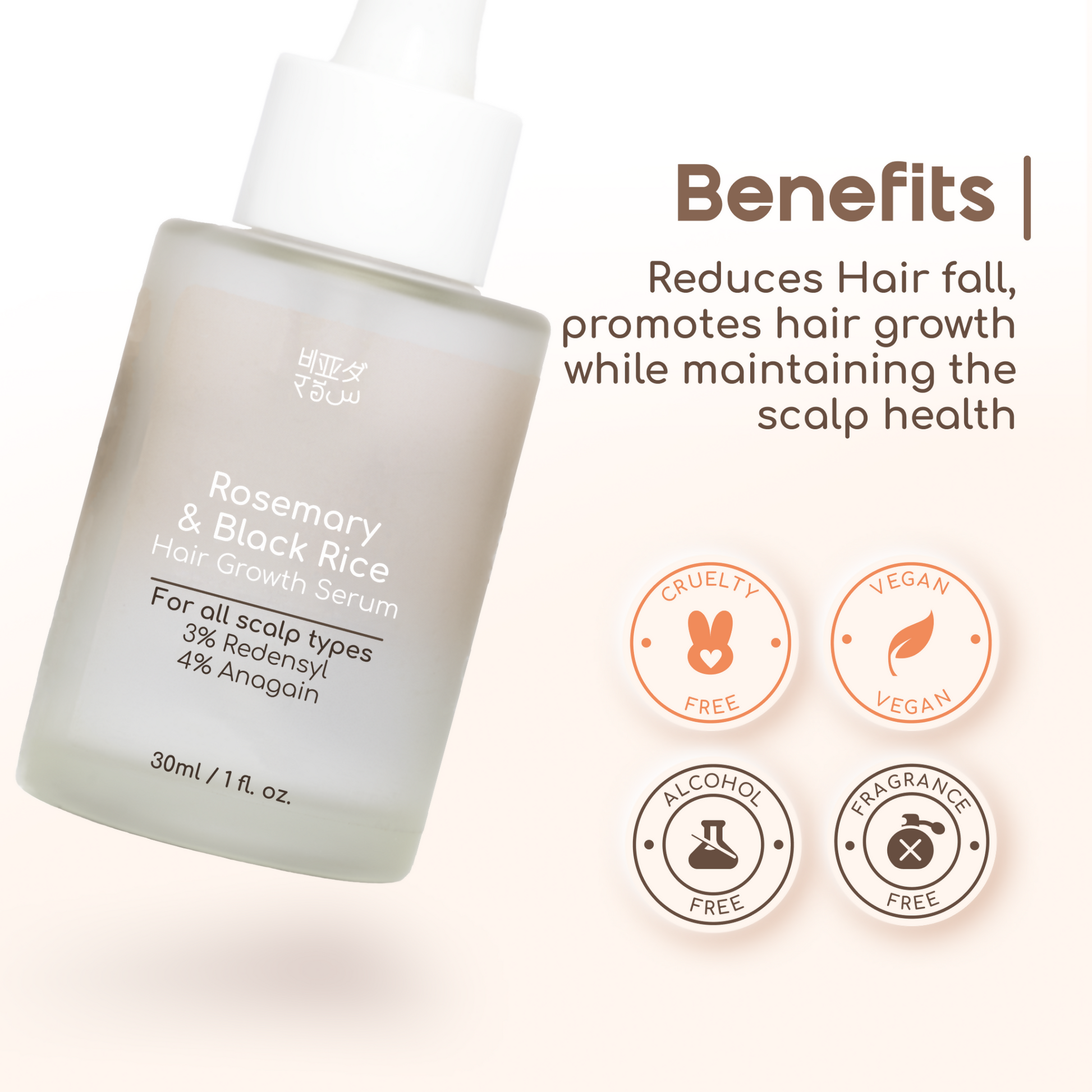 Beyond Rice Rosemary &
Black Rice Hair Growth Serum