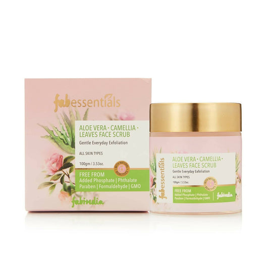 Fabessentials Aloe Vera Camellia Leaves Face Scrub