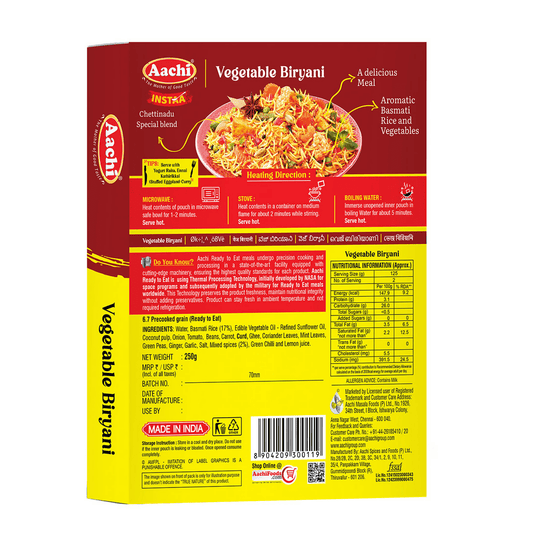 Aachi Instant Vegetable Biryani