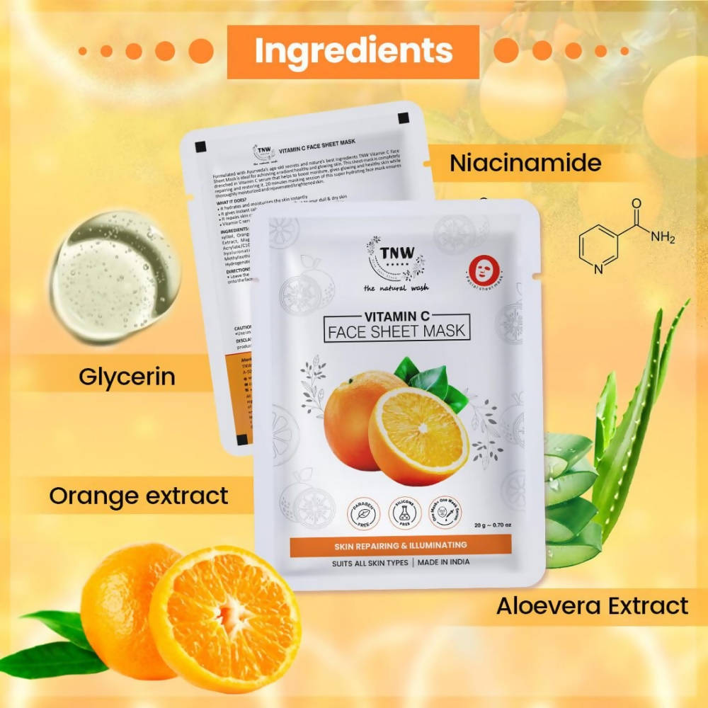 The Natural Wash Vitamin C Face Sheet Mask