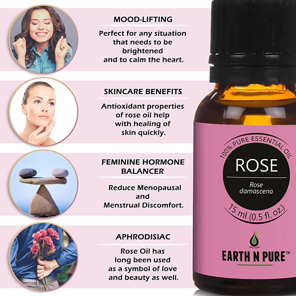 Earth N Pure Rose & Tea Tree Essential Oils
