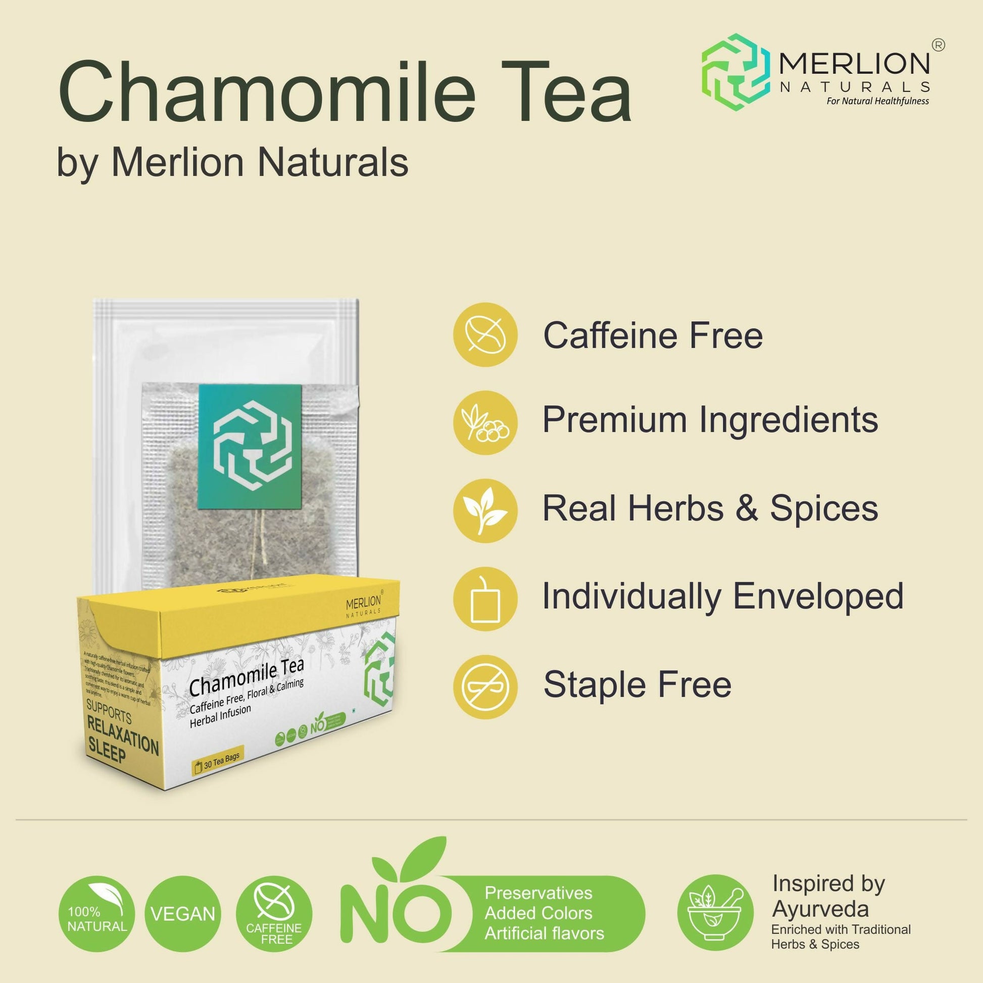 Merlion Naturals Chamomile Tea Bags