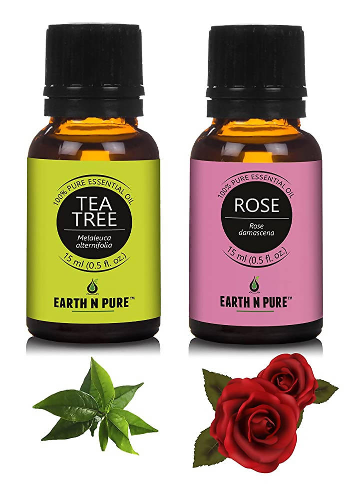 Earth N Pure Rose & Tea Tree Essential Oils