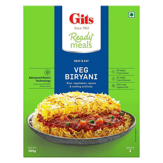 Buy Gits Ready Meals Heat & Eat Veg Biryani from DrMediCart