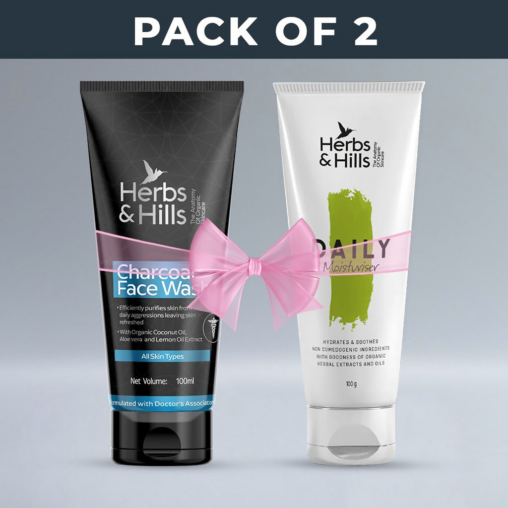 Herbs & Hills Charcoal Facewash & Moisturiser