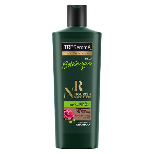 TRESemme Botanique NR Nourish & Replenish Shampoo With Olive & Camellia Oil for Frizz Control & Hair Growth| Paraben Free| Smoothens Dry