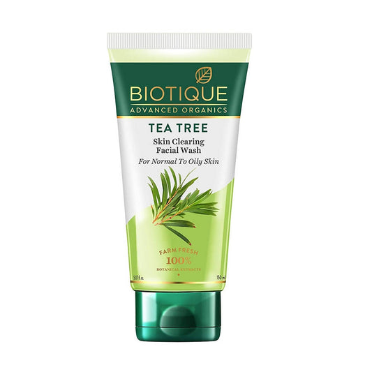 Buy Biotique Advanced Organics Tea Tree Skin Clearing Facial Wash from DrMediCart, Ship from India to USA