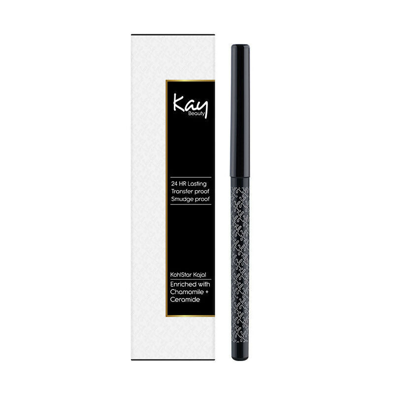 Kay Beauty Waterproof 24 Hour Kajal - Spade Black