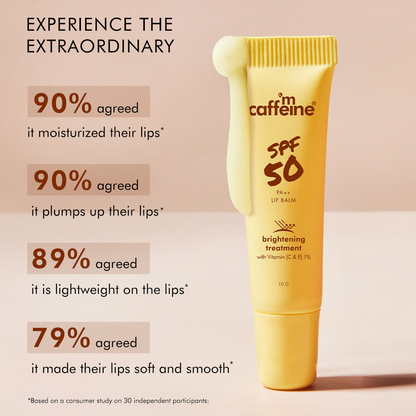 mCaffeine Brightening Treatment Lip Balm SPF 50 With Vitamin C & E