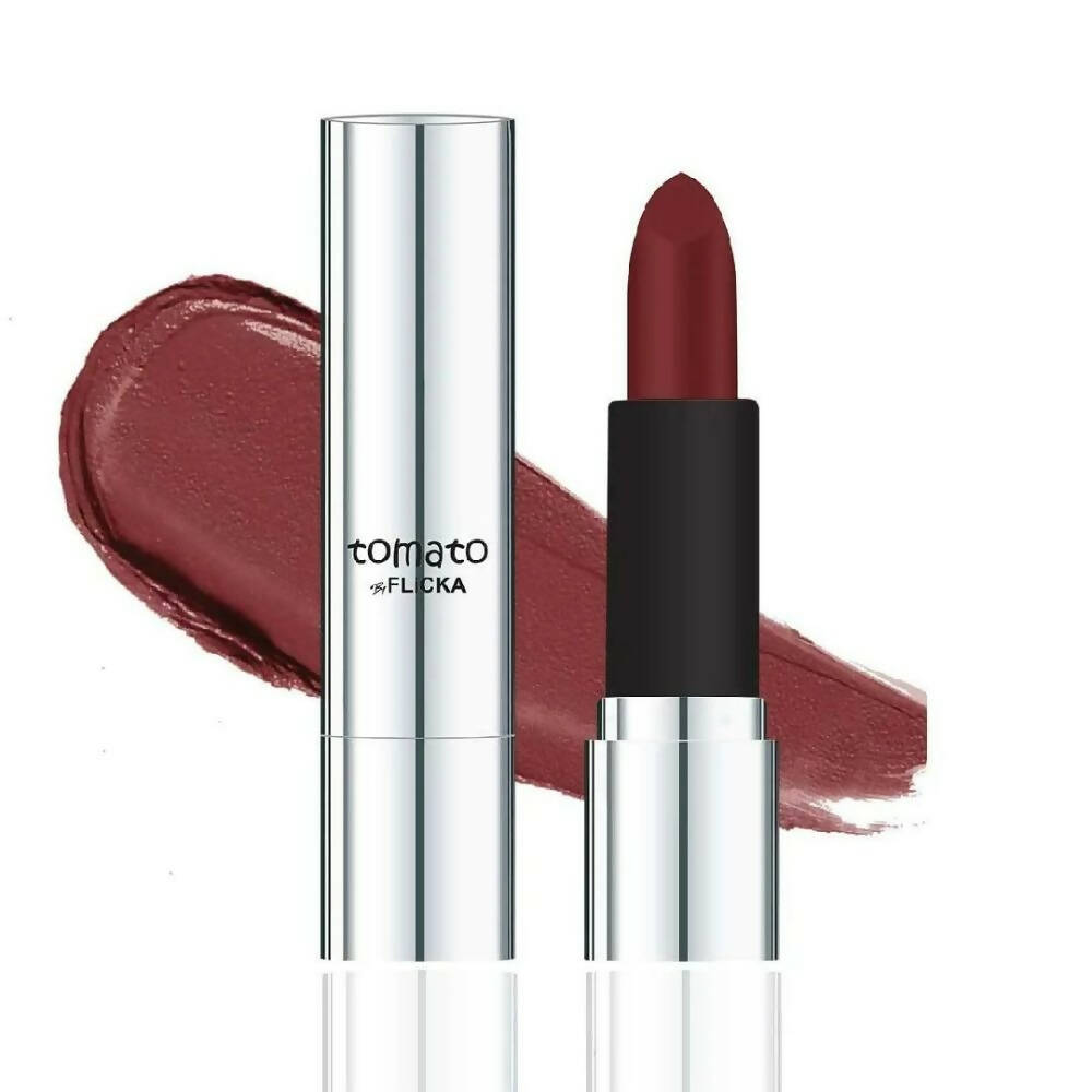 Flicka Tomato Maroon Matte Finish Lipstick Shade 14