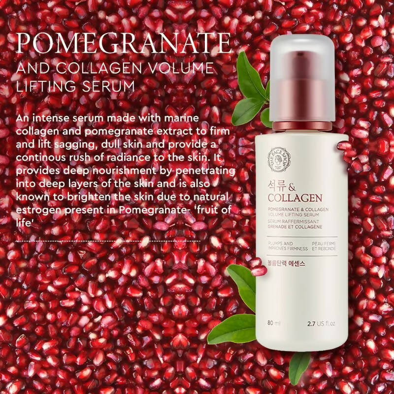 The Face Shop Pomegranate & Collagen Volume Lifting Serum - Drmedicart